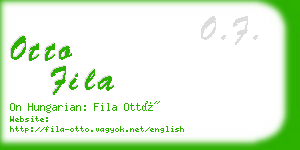 otto fila business card